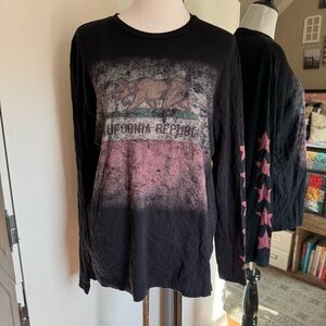 🔴 Ring of Fire Large Black Long Sleeve Shirt